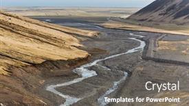  Presentation with hiking - Presentation theme featuring hiking-in-iceland-rugged-rocky background and a gray colored foreground
