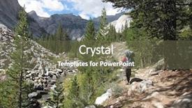 Presentation with kings - Presentation design consisting of hiking in kings canyon national background and a tawny brown colored foreground
