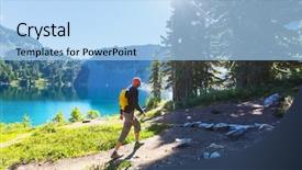  Presentation with area - Theme featuring hiking in mt baker area background and a light blue colored foreground