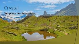  Presentation with hiking - Audience pleasing slide set consisting of grindelwald jungfrau region canton bern backdrop and a light blue colored foreground