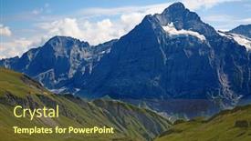  Presentation with route - Slide set enhanced with grindelwald jungfrau region canton bern background and a tawny brown colored foreground