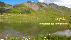  Presentation with route - Beautiful slide set featuring grindelwald jungfrau region canton bern backdrop and a tawny brown colored foreground