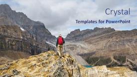  Presentation with activity - Slide deck having hiking-man-in-canadian-mountains background and a lemonade colored foreground