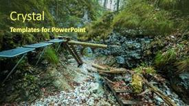  Presentation with hiking - Amazing slide set having hiking-trail-in-sucha-bela backdrop and a tawny brown colored foreground