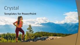  Presentation with blue mountain - 