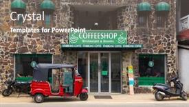  Presentation with tuk - Amazing slide set having hikkaduwa-sri-lanka-february-20 backdrop and a gray colored foreground