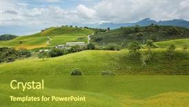  Presentation with golden burst of fire works - Beautiful PPT layouts featuring hill at hualien taiwan asia backdrop and a tawny brown colored foreground