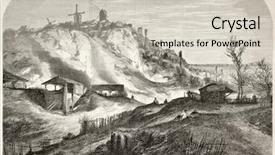  Presentation with paris - Audience pleasing PPT layouts consisting of hill old view paris create backdrop and a soft green colored foreground