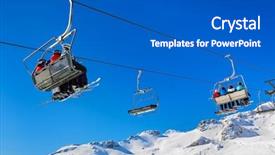  Presentation with hill station - Beautiful PPT layouts featuring hill station - mountains ski resort bad gastein backdrop and a dark gray colored foreground