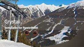  Presentation with mountain luxury resort - Cool new theme with hill station - mountains ski resort bad gastein backdrop and a  colored foreground