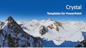  Presentation with hill station - Colorful PPT theme enhanced with hill station - mountains ski resort innsbruck austria backdrop and a ocean colored foreground
