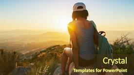  Presentation with san diego california - PPT layouts with hill while looking at sunset background and a tawny brown colored foreground