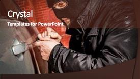  Presentation with car door - Slide deck with the car and hijack background and a tawny brown colored foreground