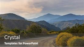 Presentation with mission - Presentation enhanced with hills-at-mission-creek-preserve background and a tawny brown colored foreground