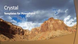  Presentation with utah - Presentation design enhanced with hills in indian creek near canyonlands utah usa background and a ocean colored foreground