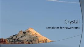  Presentation with utah - Slide deck featuring hills in indian creek near canyonlands utah usa background and a light blue colored foreground