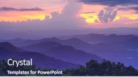  Presentation with rolling hills - Slide deck with hills in the blue ridge background and a violet colored foreground