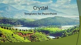  Presentation with vintage retro - Cool new slides with hills near munnar kerala backdrop and a light blue colored foreground