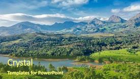  Presentation with munnar - PPT theme having hills near munnar kerala background and a tawny brown colored foreground