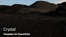  Presentation with infertile - Theme enhanced with hills-of-polluted-infertile background and a black colored foreground