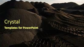  Presentation with infertile - PPT layouts with hills-of-polluted-infertile background and a wine colored foreground