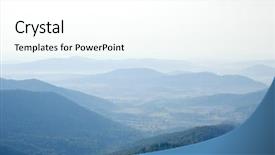  Presentation with blue ridge mountains - Slide set featuring hills of the blue ridge background and a  colored foreground