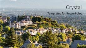  Presentation with los angeles - Slide deck featuring hilltop-san-fernando-valley-view background and a light gray colored foreground