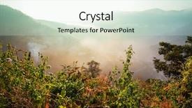  Presentation with guatemala - Audience pleasing presentation theme consisting of hilly - amazing mountains landscape in guatemala backdrop and a sky blue colored foreground