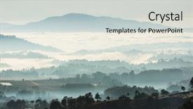  Presentation with guatemala - Theme with hilly - amazing mountains landscape in guatemala background and a light gray colored foreground