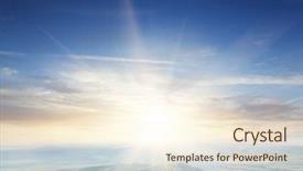  Presentation with peaceful - Presentation theme consisting of hilly - one of the calm background and a  colored foreground