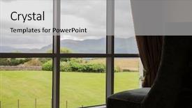  Presentation with lanscape - Slides enhanced with hilly - travel tourism and summer holidays background and a light gray colored foreground