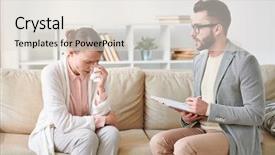  Presentation with crying - Theme having him and explaining her situation background and a lemonade colored foreground