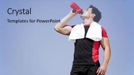  Presentation with fresh water - Cool new presentation theme with him self with fresh water backdrop and a light blue colored foreground