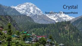  Presentation with village india - Beautiful PPT layouts featuring himachal pradesh state northern india backdrop and a light blue colored foreground