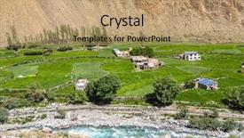  Presentation with indus valley - Audience pleasing presentation design consisting of himalaya mountains in ladakh india backdrop and a coral colored foreground