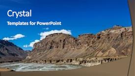  Presentation with himachal pradesh - Slide set with lah - himalayan landscape in himalayas along background and a dark gray colored foreground