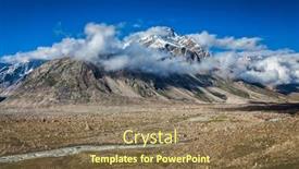  Presentation with himachal pradesh - Beautiful theme featuring himalayan-landscape-in-himalayas-mountains backdrop and a violet colored foreground