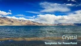  Presentation with wetland - PPT layouts enhanced with himalayan mountain lake in himalayas tso moriri official name tsomoriri wetland conservation reserve korzok changthang area ladakh jammu and kashmir india background and a ocean colored foreground