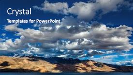  Presentation with altitude - Cool new slides with himalayan-nature-high-altitude-lake backdrop and a ocean colored foreground