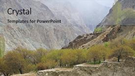  Presentation with oasis - Amazing presentation theme having himalayan oasis apricot trees on terrace ladakh jammu kashmir india backdrop and a lemonade colored foreground