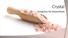  Presentation with salt - Colorful presentation theme enhanced with himalayan salt in scoop backdrop and a white colored foreground