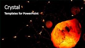  Presentation with table salt - Slides with himalayan salt lamp and garland background and a  colored foreground