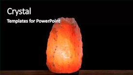  Presentation with pink himalayan salt himalayan salt - Theme enhanced with himalayan salt lamp on table background and a  colored foreground