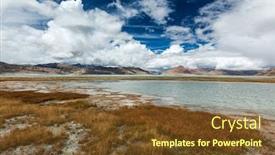  Presentation with ladakh - Slide deck featuring himalayan-scenic-landscape-scenery-near background and a tawny brown colored foreground