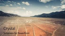  Presentation with leafy rice field - Amazing presentation design having himalayan village and rice field backdrop and a coral colored foreground