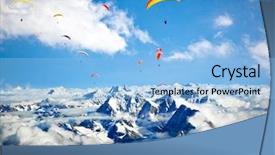  Presentation with region - Colorful PPT layouts enhanced with himalayas-everest region nepal backdrop and a light blue colored foreground