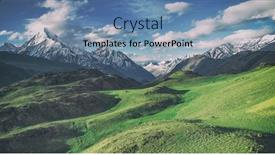  Presentation with filter - Amazing presentation design having himalayas-mountain-in-summer-time backdrop and a seafoam green colored foreground