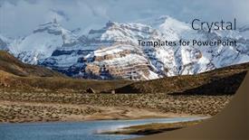  Presentation with himachal pradesh - Slide set consisting of himalayas-mountains-and-mountain-lake background and a light blue colored foreground