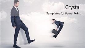  Presentation with employee federal compliance - Audience pleasing PPT layouts consisting of himself as a small employee backdrop and a white colored foreground