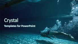  Presentation with swimming pool - Slides featuring vegtables - close up shot of handmade background and a gray colored foreground